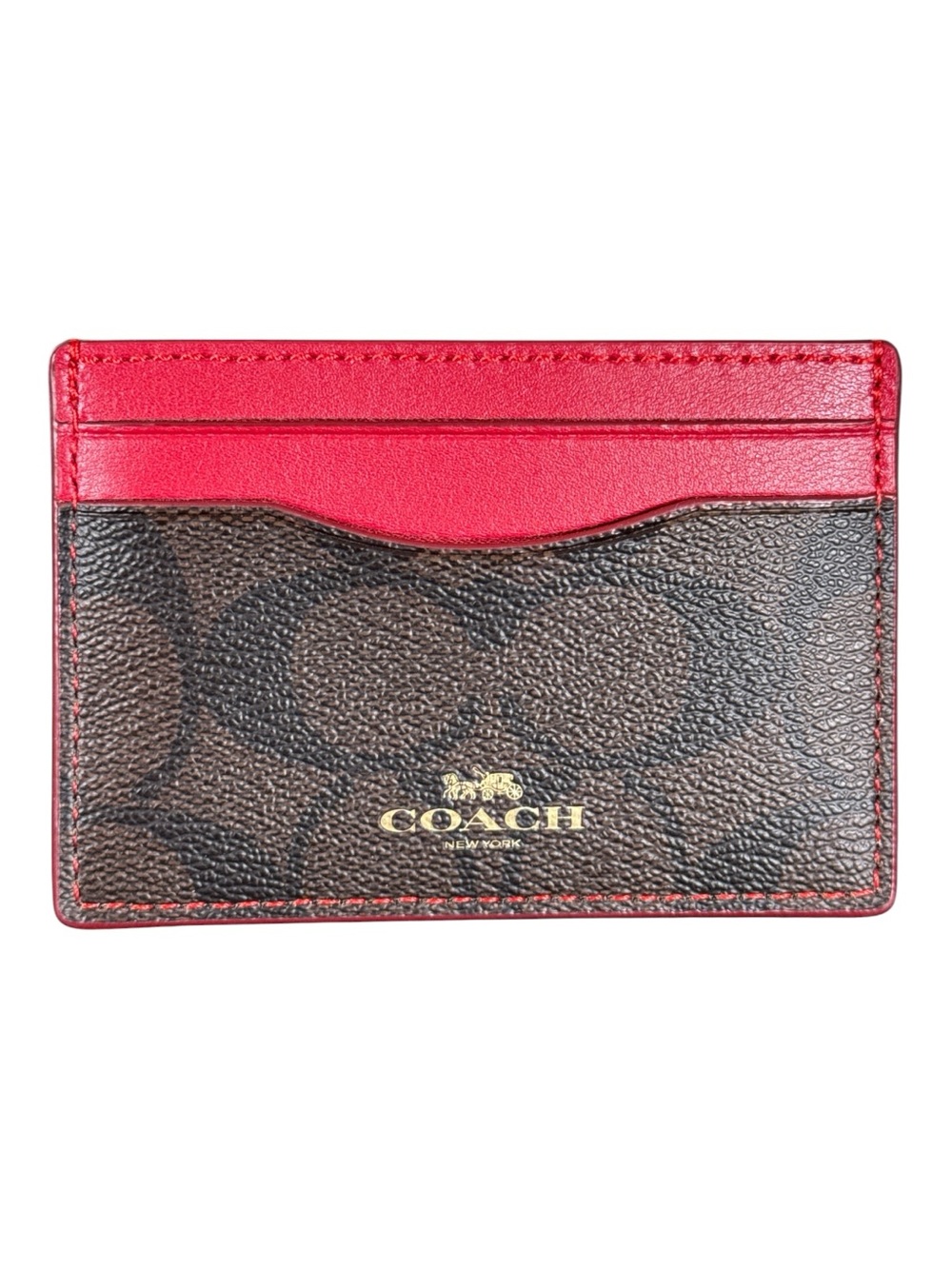 COACH Slim ID Card Case in Signature Canvas